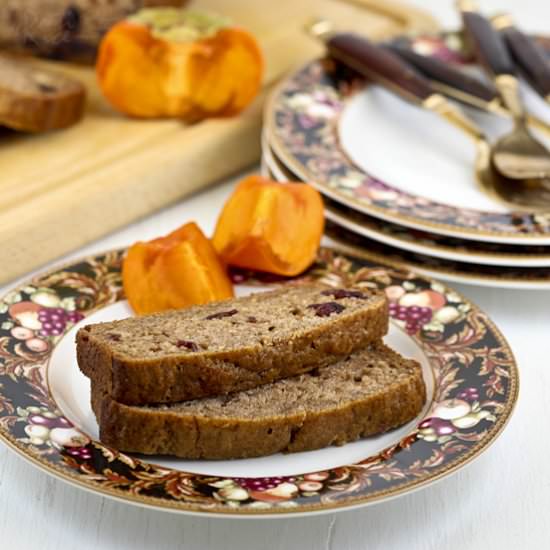 Persimmon Cranberry Bread