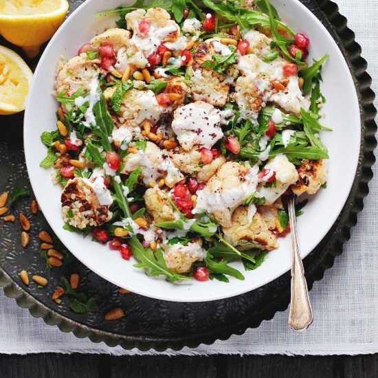 Roasted Cauliflower Quinoa Salad