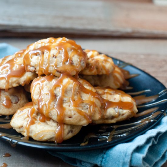 Caramel and Spice Pumpkin Cookies