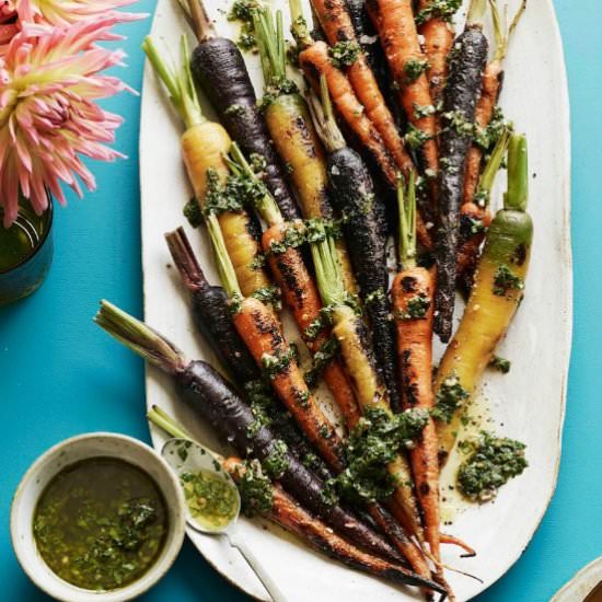 Charred Carrots with Herbs