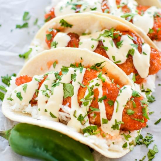 Honey Chipotle Chicken Tacos