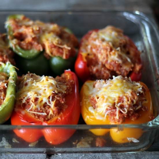 Quinoa Turkey Stuffed Peppers