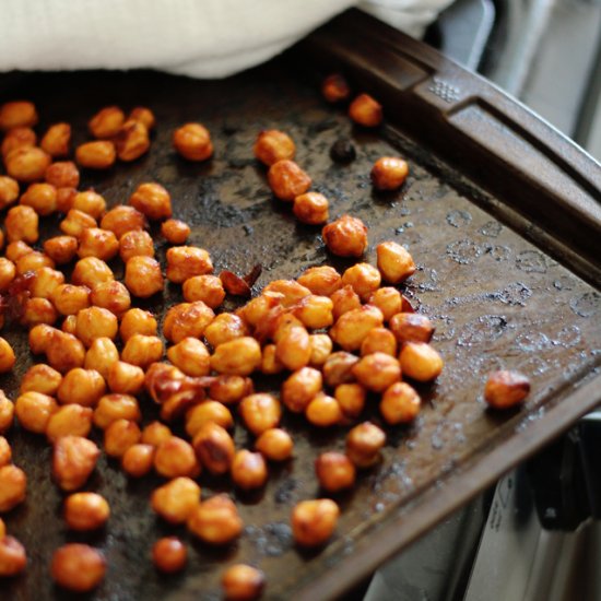 Barbecue Roasted Chickpeas