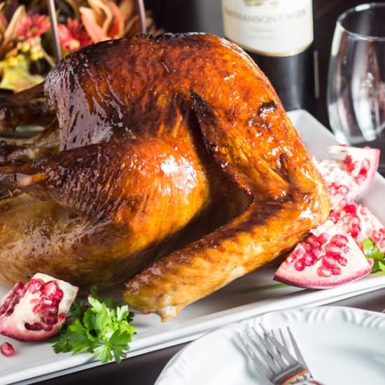 Pomegranate Molasses Glazed Turkey