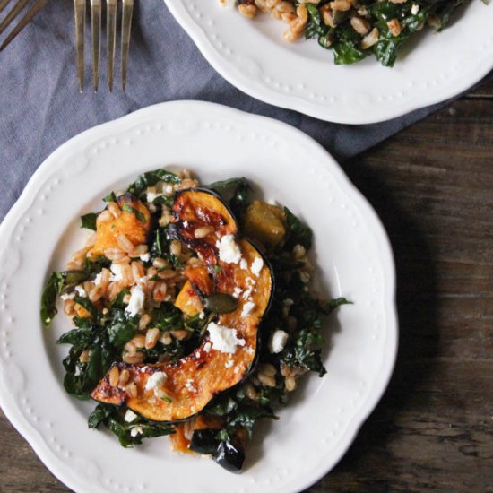 Farro w/Chipotle Acorn Squash