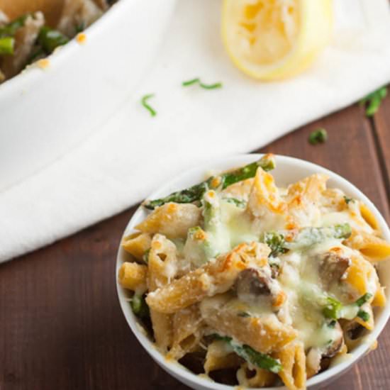 Lemon-Basil Ricotta Pasta Bake