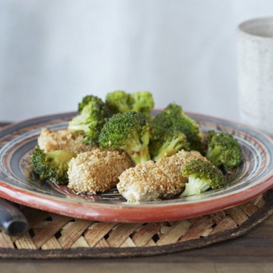 Sesame Tofu with Spicy Broccoli