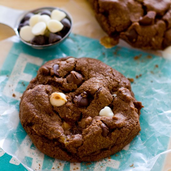 Triple Chocolate Milky Way Cookies