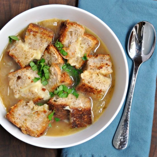 French Onion Soup w/ Grilled Cheese