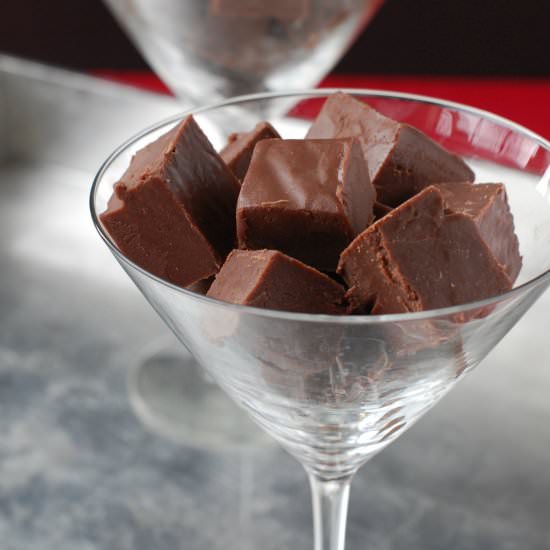 Chocolate Amaretto Fudge