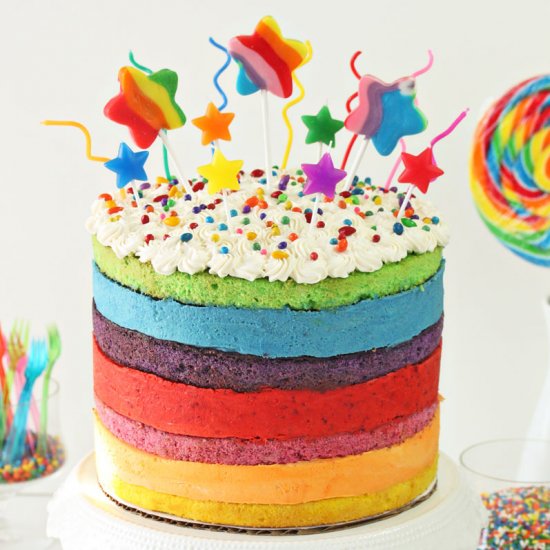 Rainbow Mousse Cake