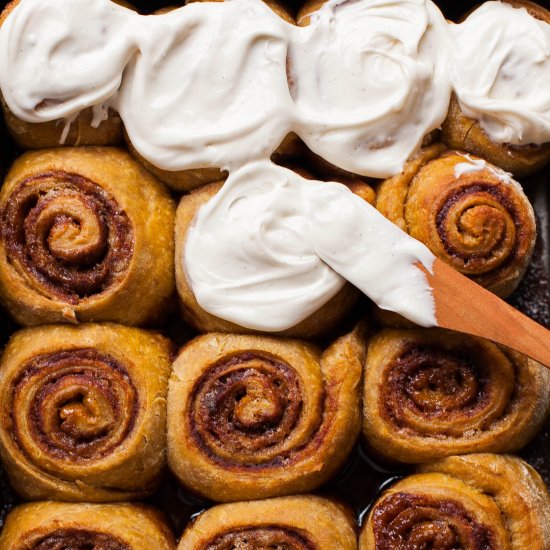 Pumpkin Cinnamon Rolls