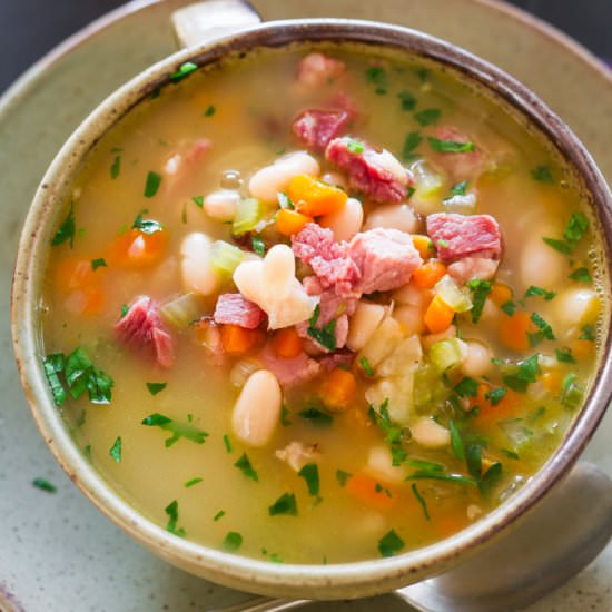 Leftover Ham and Bean Soup