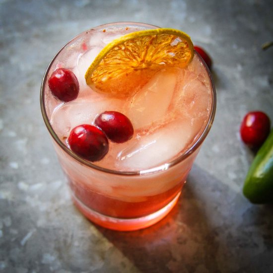 Spicy Ginger Cran-Cherry Cocktail