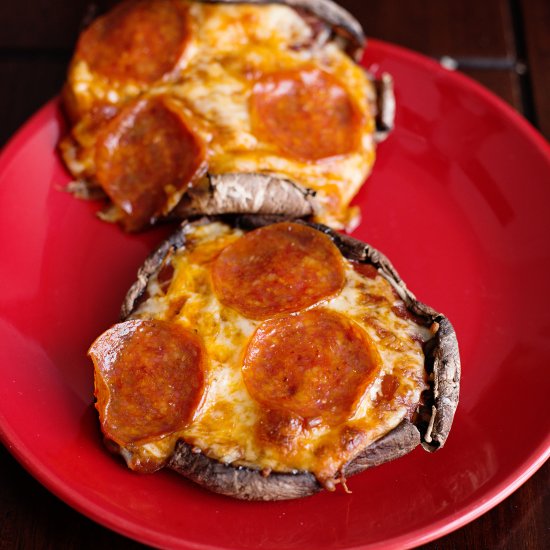 Pepperoni Pizza on a Portobello