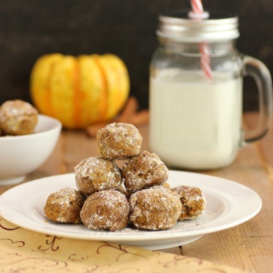 Pumpkin Pie Snowball Cookies