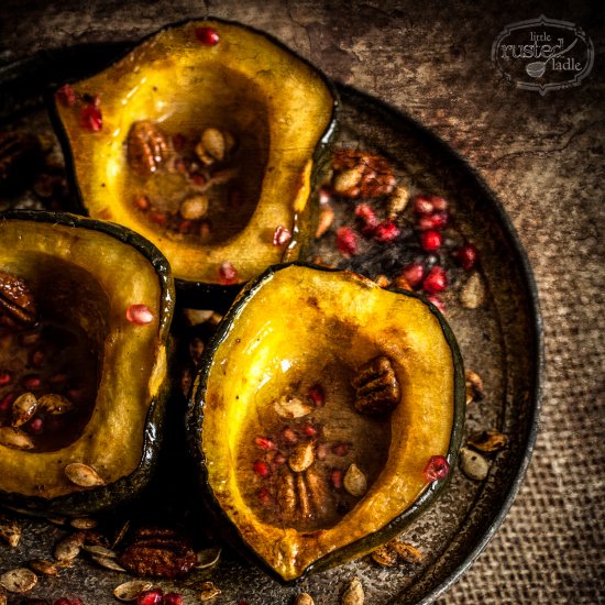 Pomegranate Squash with Spice Seeds