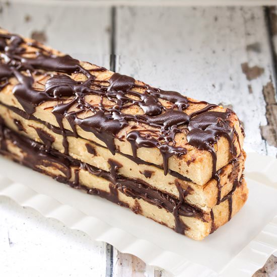 Layered Blondies with Chocolate