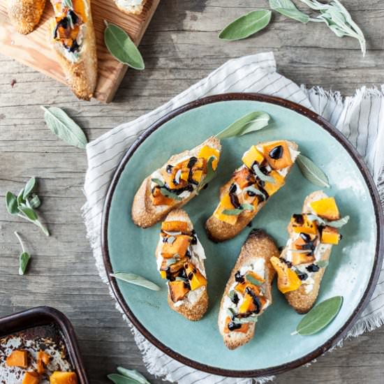 Butternut Squash & Sage Crostini