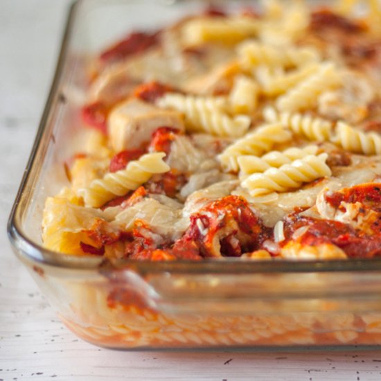 Red Pepper & Chicken Parmesan Pasta