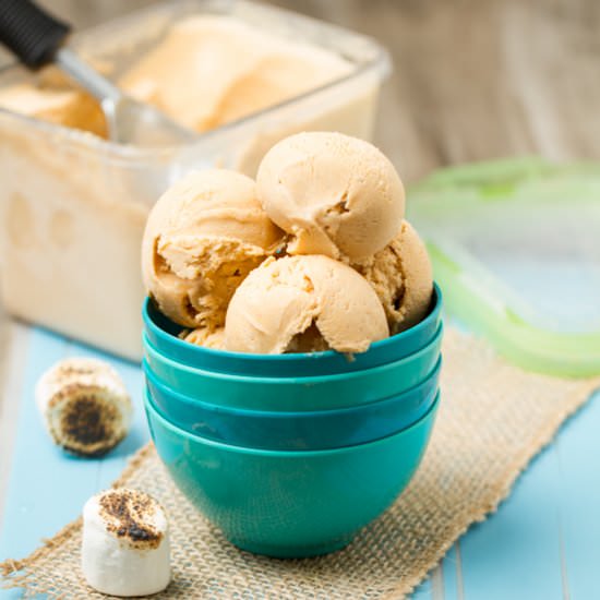 Marshmallow Sweet Potato Ice Cream