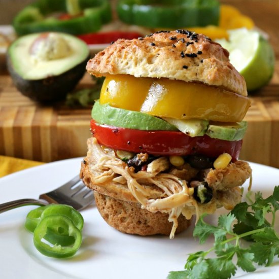 Stove Top Chicken Fajitas Sliders