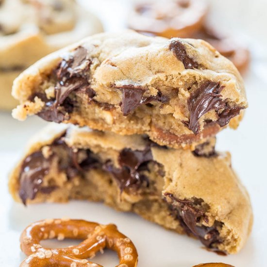 Pretzel Chocolate Chip Cookies