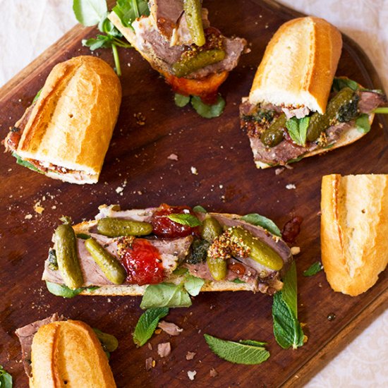 Roast Lamb Sandwich