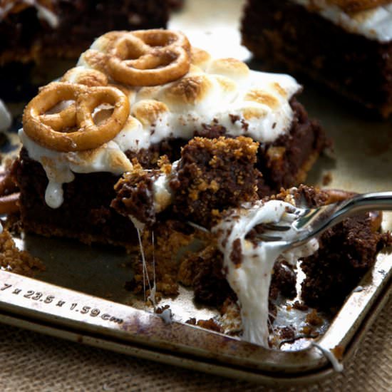 Toasted Marshmallow Brownies