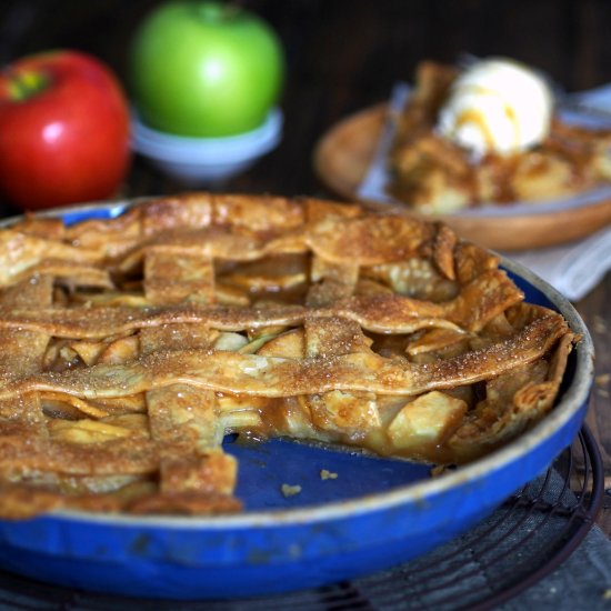 Salted Caramel Apple Pie