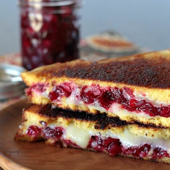 Cranberry Sauce Grilled Cheese