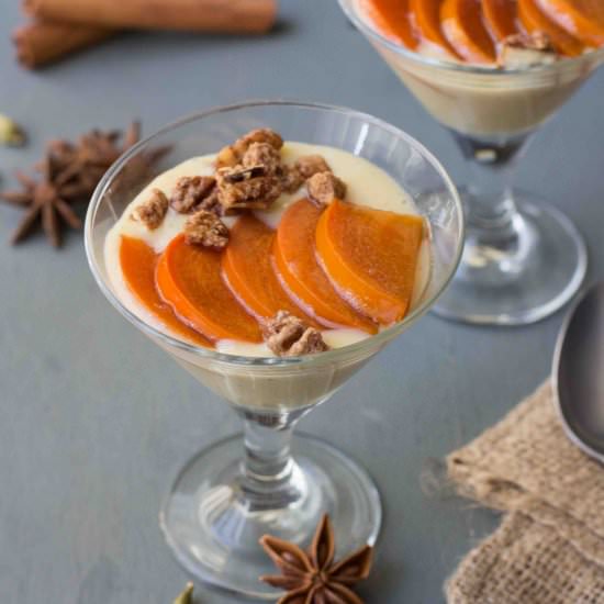 Bourbon Poached Persimmon