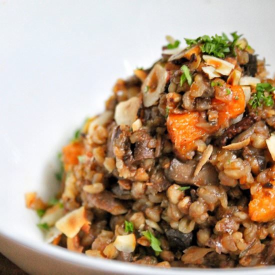 Buckwheat Mushroom Risotto