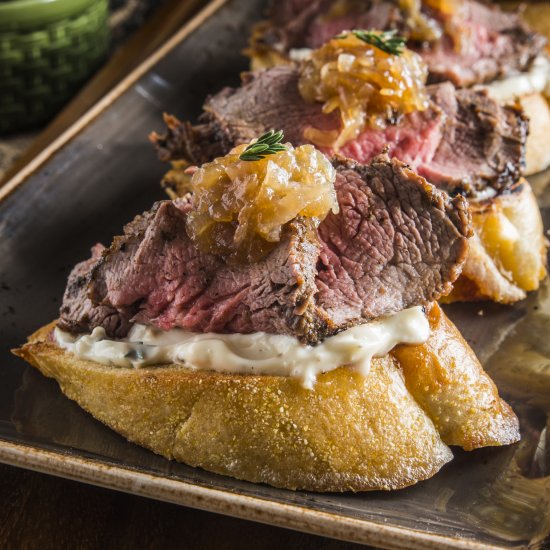 Holiday Steak Bruschetta