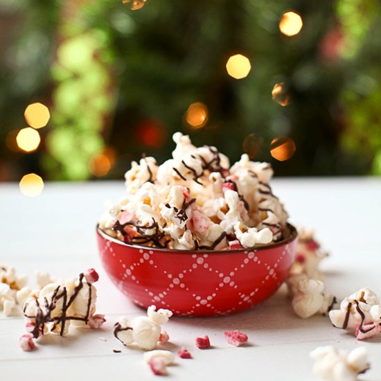 Peppermint Bark Popcorn