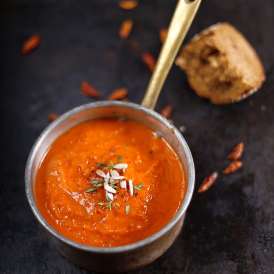 Pumpkin Soup with Bell Pepper