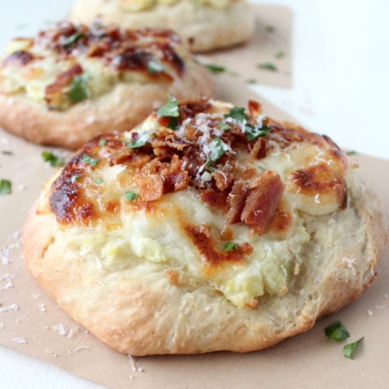 Mashed Potato & Bacon Pizza