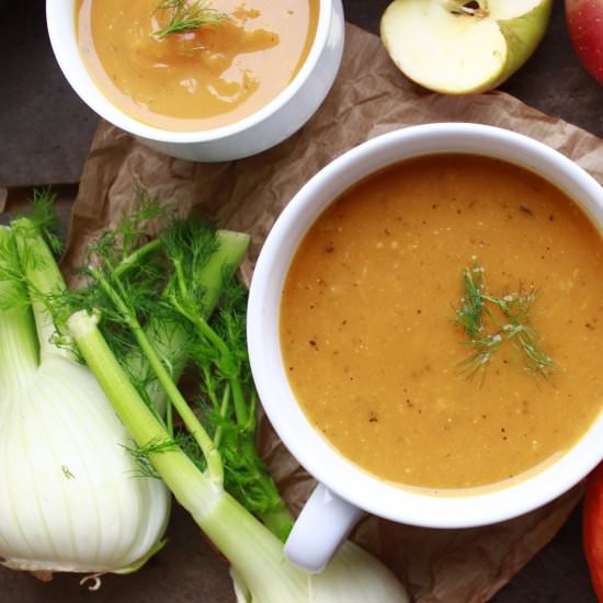 Pumpkin-Fennel Soup with Apple