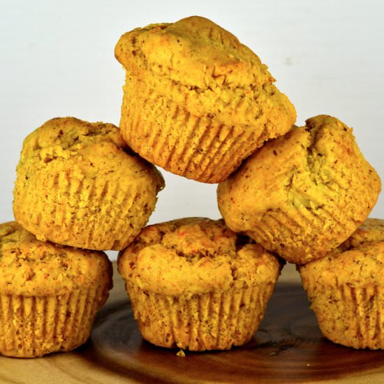 Ginger, Pear & Turmeric Muffins