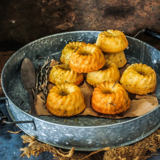 Orange Honey Rosemary Friands