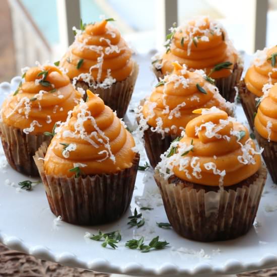 Meatball Cupcakes w/ Sweet Potato