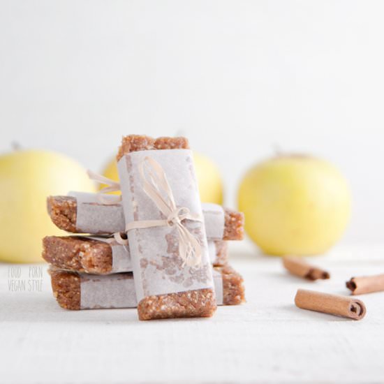 Energy bars: apple with cinnamon