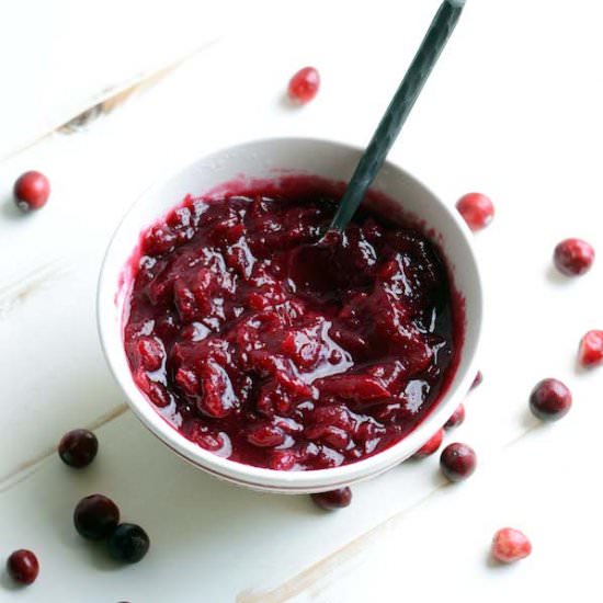 3 Ingredient Cranberry Sauce