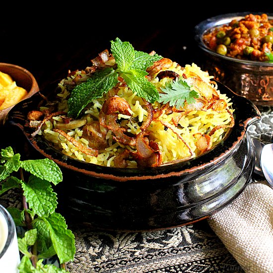 Methi Mushroom Pulao