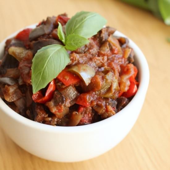 Slow cooker ratatouille