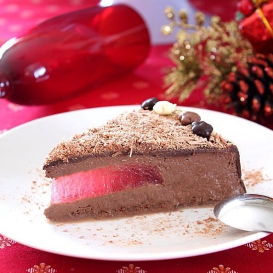 Chocolate Torte and Strawberry Jell