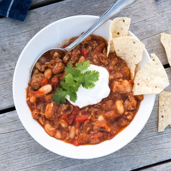 Pumpkin Turkey Chili