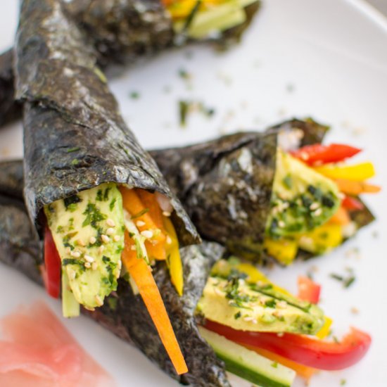 Vegetable Hand Rolls