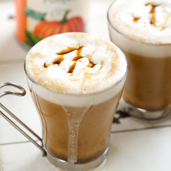 Salted Caramel Pumpkin Chai Latte