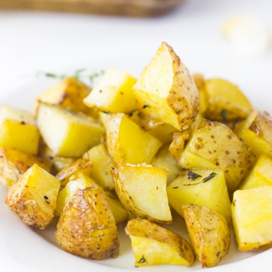 Garlic Butter Roasted Potatoes